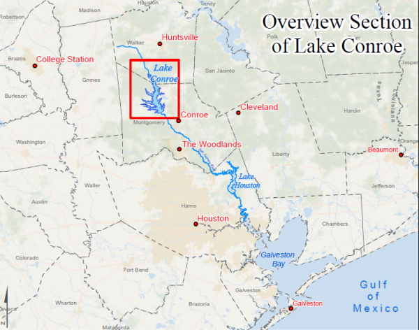 Overview Section Of Lake Conroe San Jacinto River Authority 5837